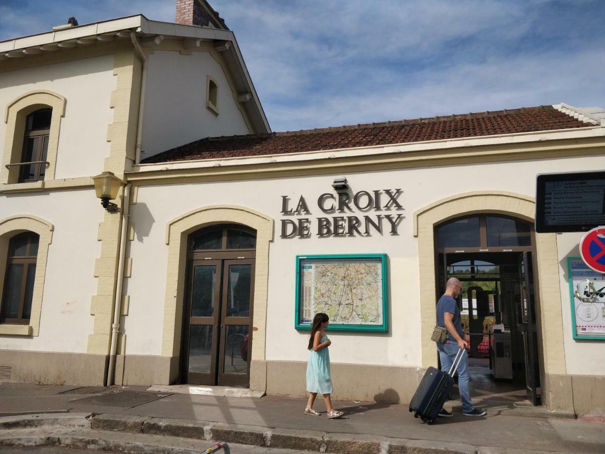 Le Parisien T1Antony-Berny By Beds4Wanderlust - 35M2 Avec Balcon - Aeroport Orly 5Miles - Train Station Rer B Orlyval 1Mile Daire Dış mekan fotoğraf